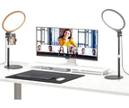 NEEWER R10 Desktop Ring Light with Light Stand and Phone Holder - 2 Pack