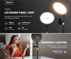NEEWER R10 Desktop Ring Light with Light Stand and Phone Holder - 2 Pack