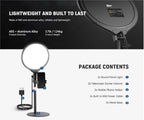 NEEWER R10 Desktop Ring Light with Light Stand and Phone Holder - 2 Pack