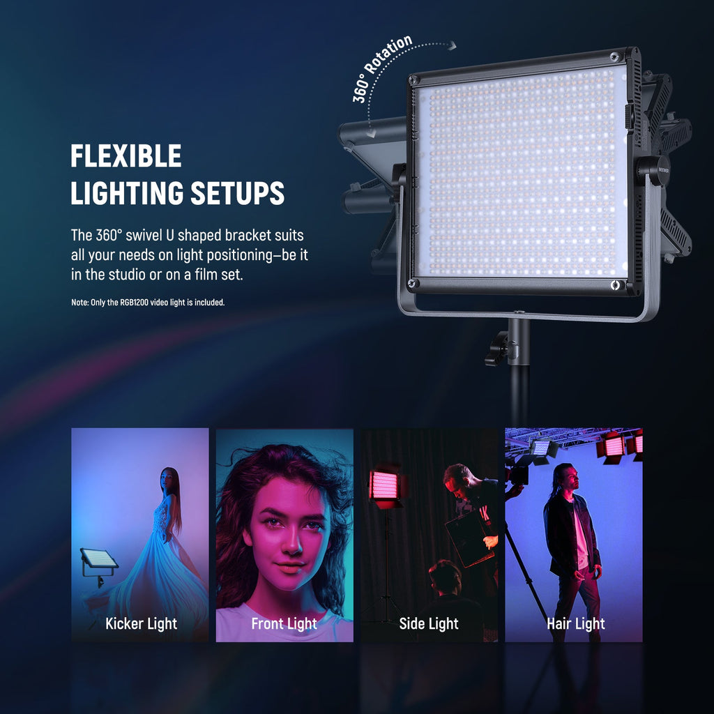 NEEWER RGB1200 60w RGB LED Video Light with App Control