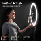 NEEWER RP19H Ring Light Kit with 3 Phone Holders and Light Stand