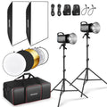 NEEWER S101-300W Pro Flash Kit with Softbox and Light Stands