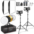 NEEWER S101-400W Flash Kit with Softbox and Light Stands - 2 Pack