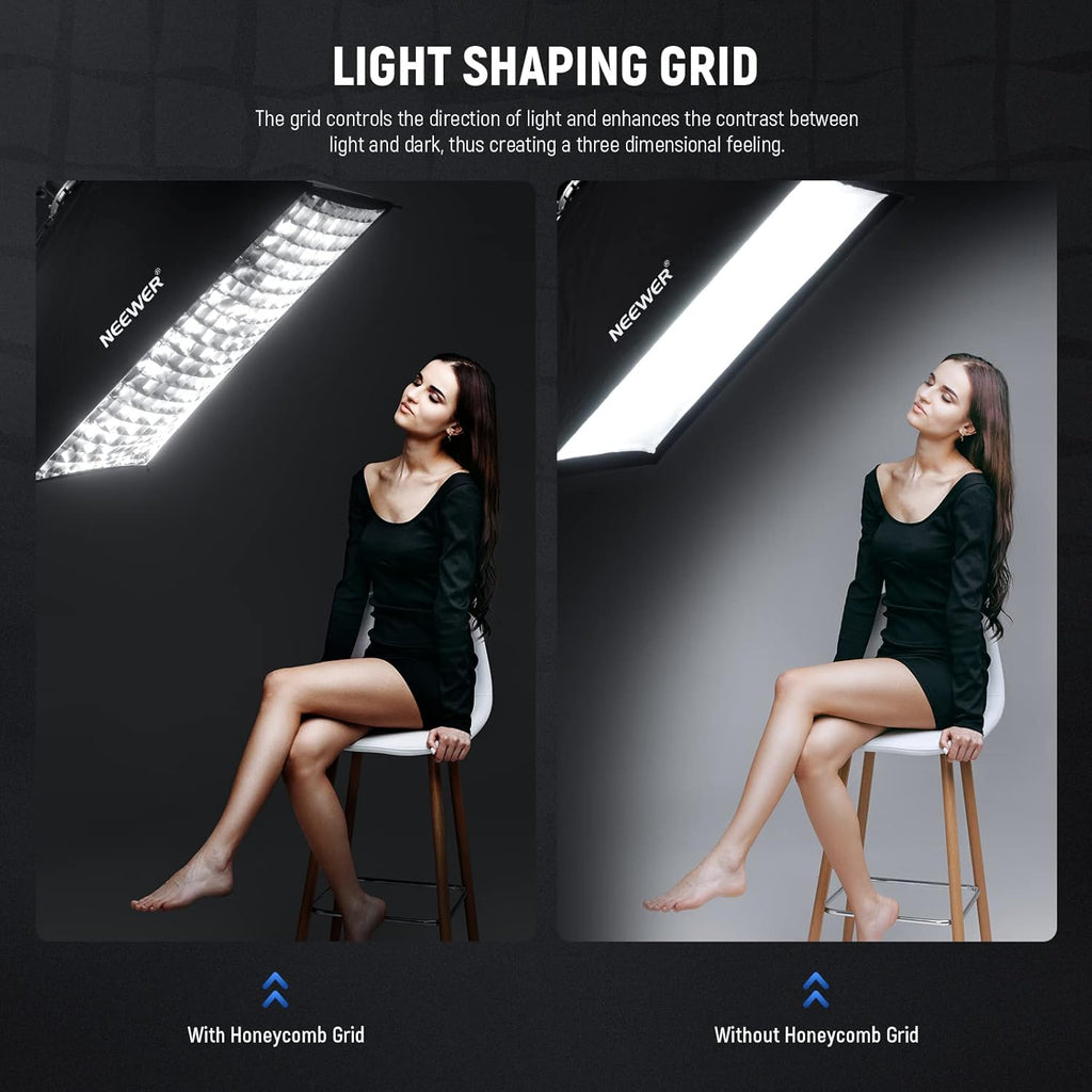 NEEWER SF6090Q 60 x 90cm Rectangular Quick Release Softbox with Honeycomb Grid