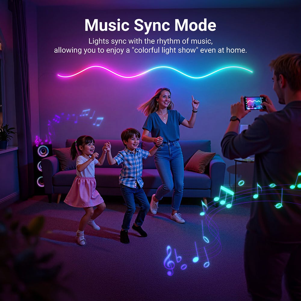 NEEWER 3m Smart RGB LED Light Rope