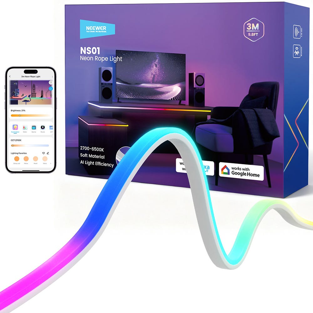 NEEWER 3m Smart RGB LED Light Strip
