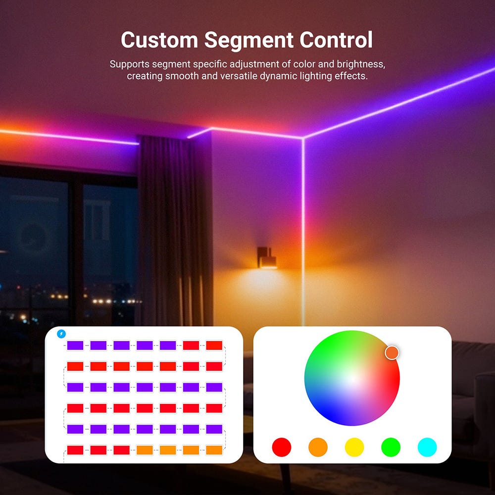 NEEWER 3m Smart RGB LED Light Strip