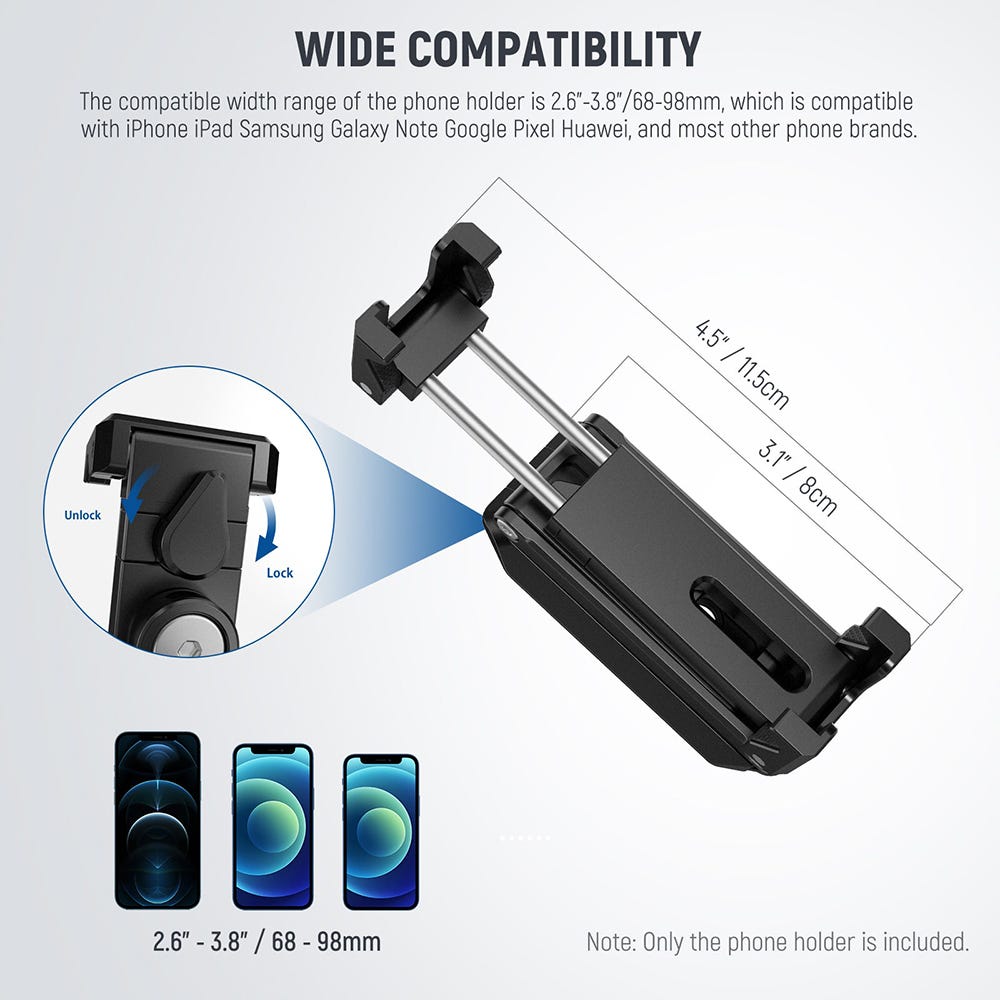 NEEWER SP-04 Phone Tripod Mount with Cold Shoe