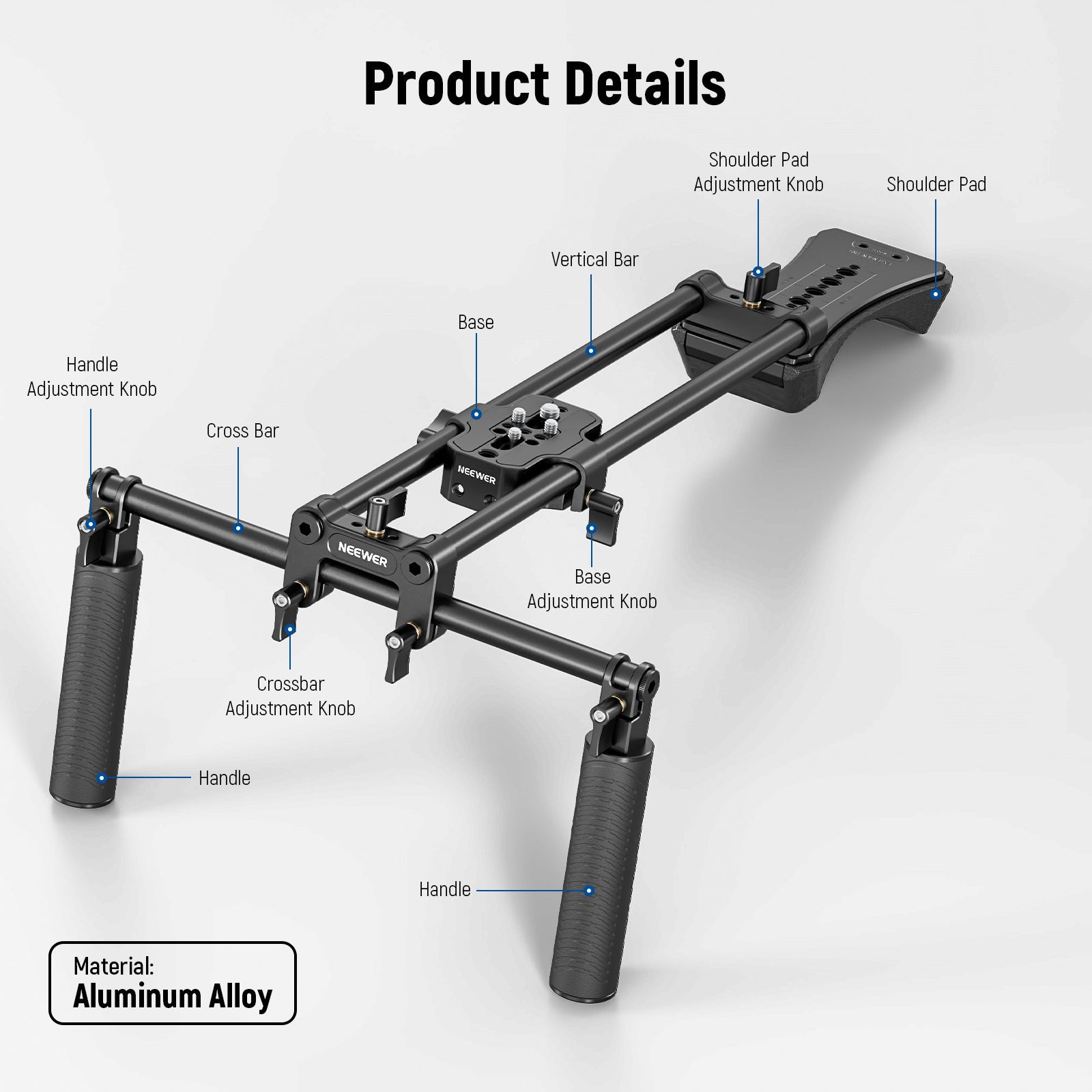 NEEWER SR004 Universal Shoulder Rig