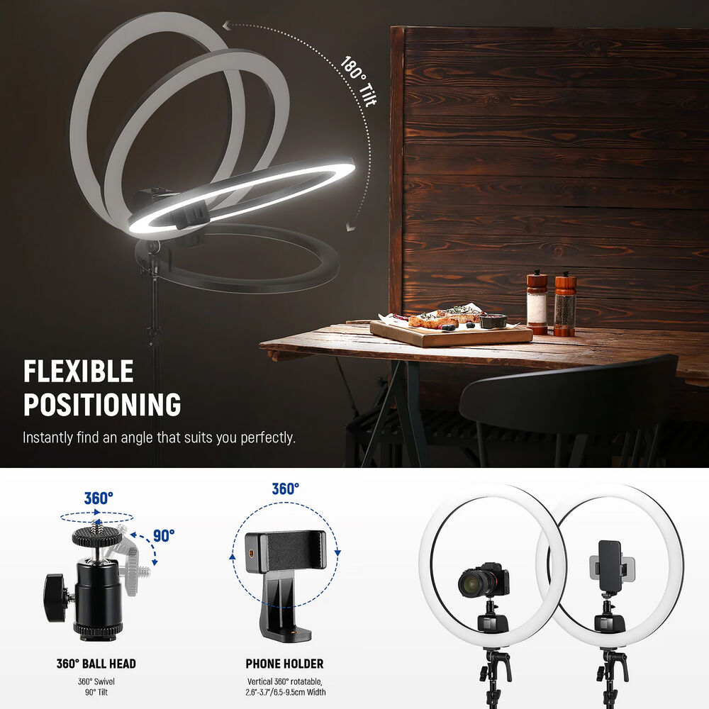 NEEWER SRP18C Ultra-Slim RGB Ring Light