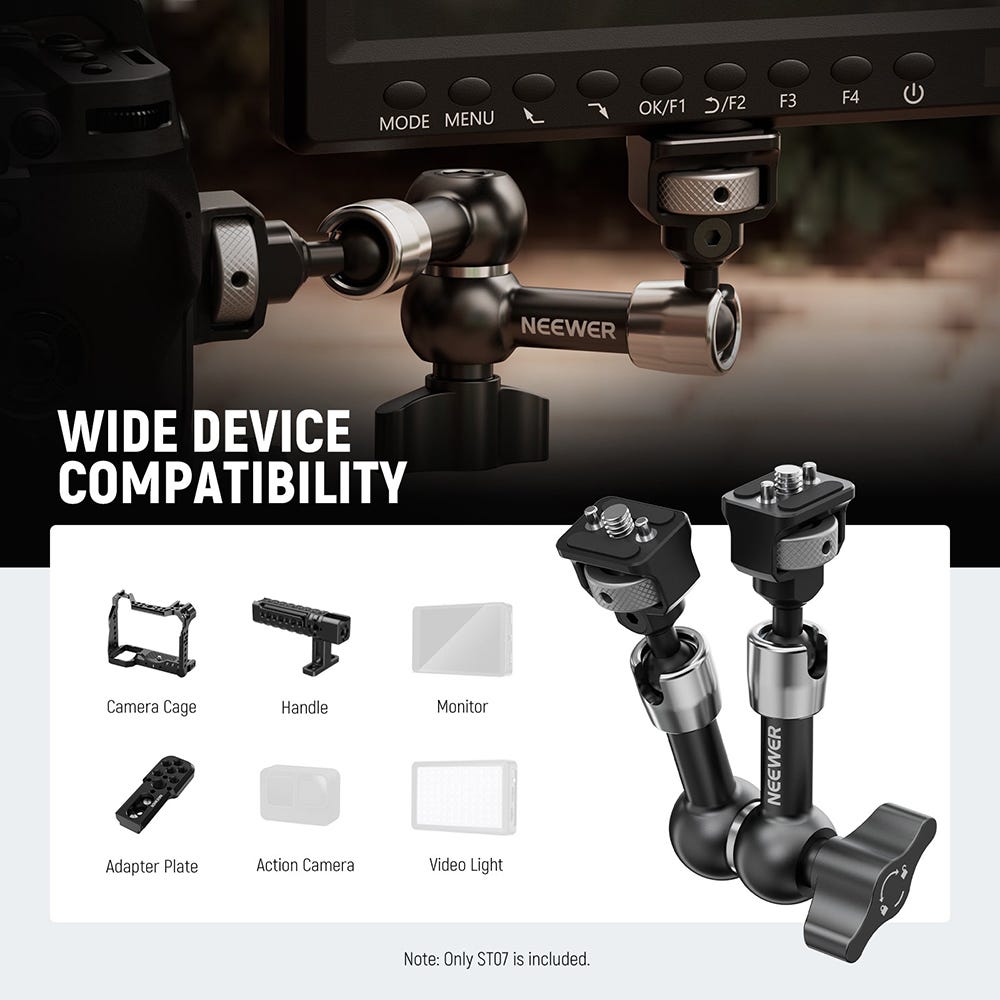 NEEWER ST07 18cm Articulating Magic Arm with Ball Head