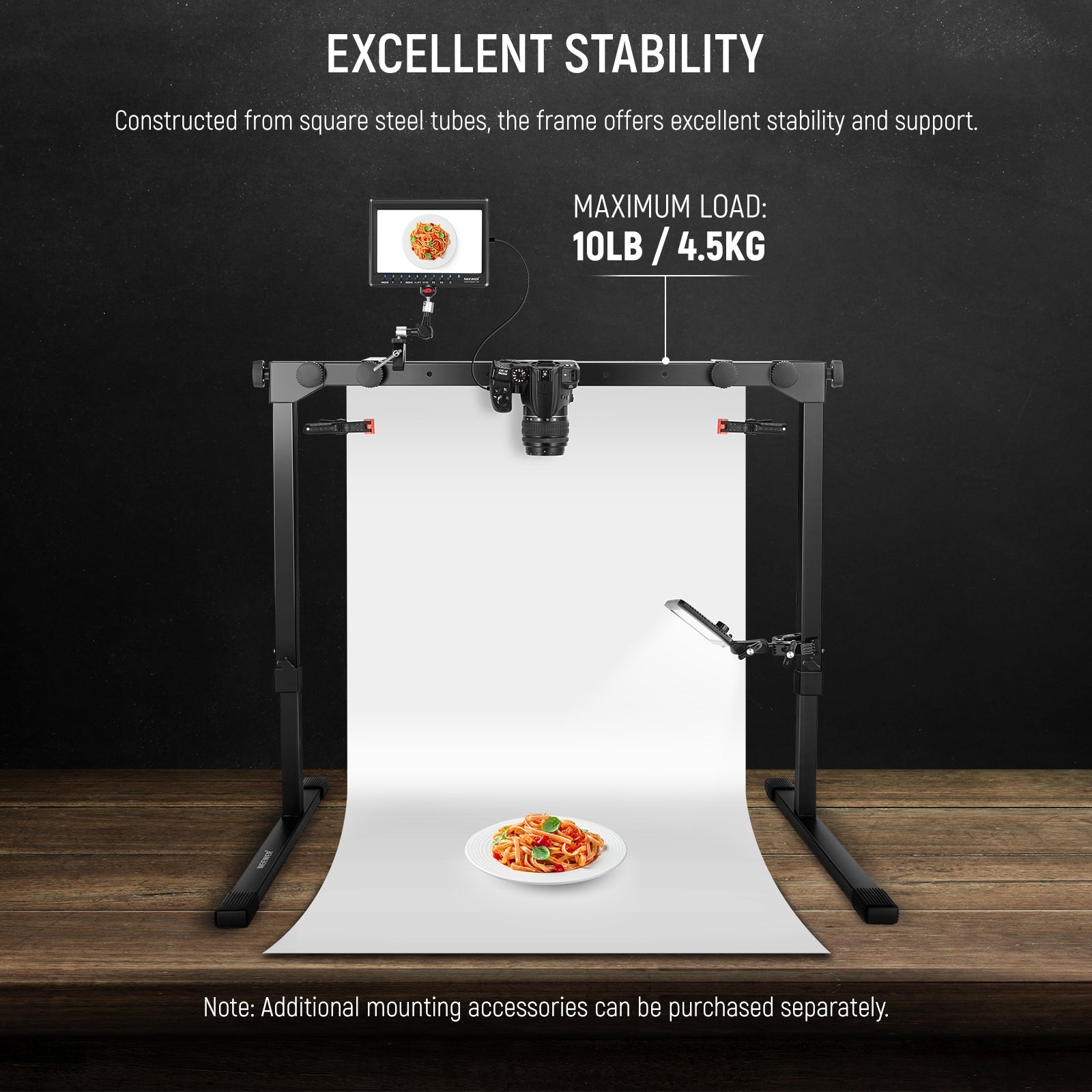 NEEWER ST200 Overhead Tabletop Mount Stand