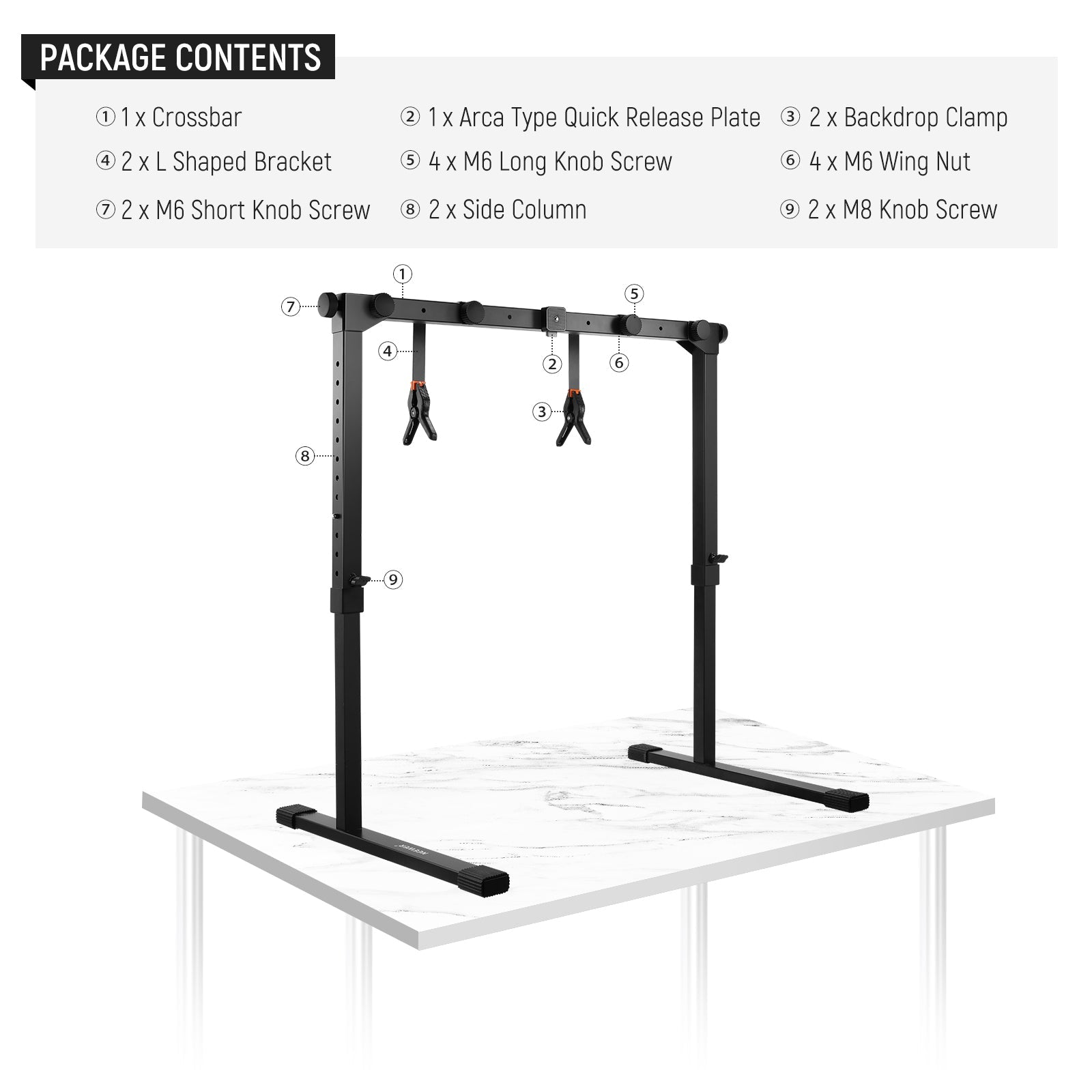 NEEWER ST200 Overhead Tabletop Mount Stand