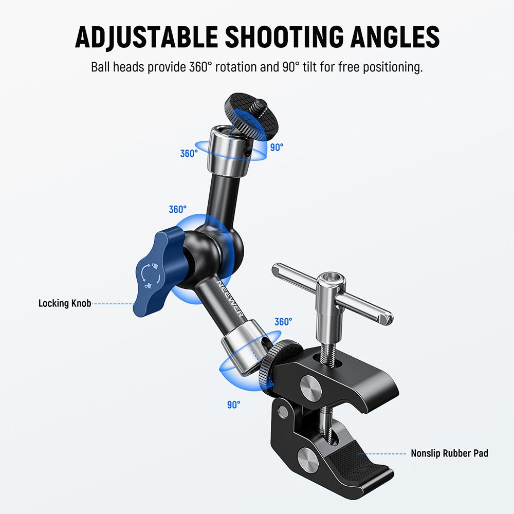 NEEWER ST25C 25cm Magic Arm with Clamp