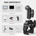 NEEWER ST83 Super Clamp with 3" Dual Ballhead Magic Arm 