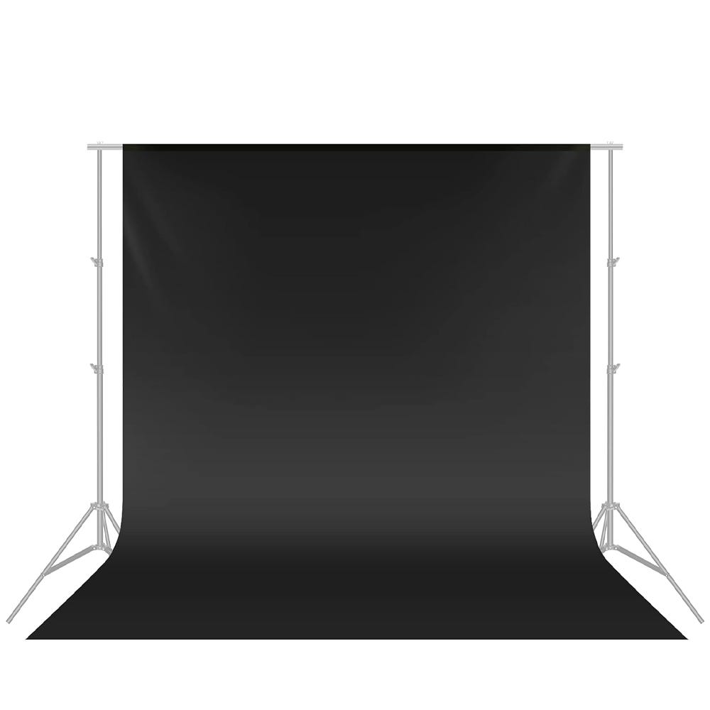 NEEWER Studio Backdrop Black - 1.8x2.8m