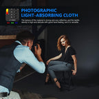 NEEWER Studio Backdrop Black - 1.8x2.8m