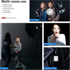 NEEWER Studio Backdrop Black - 1.8x2.8m