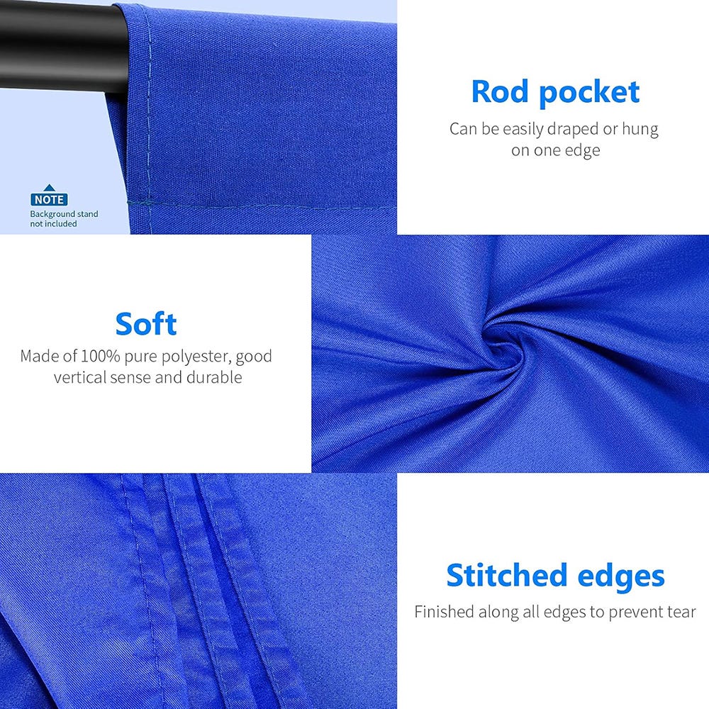 NEEWER Studio Backdrop Blue - 1.8x2.8m