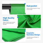 NEEWER Studio Backdrop Green - 1.8x2.8m