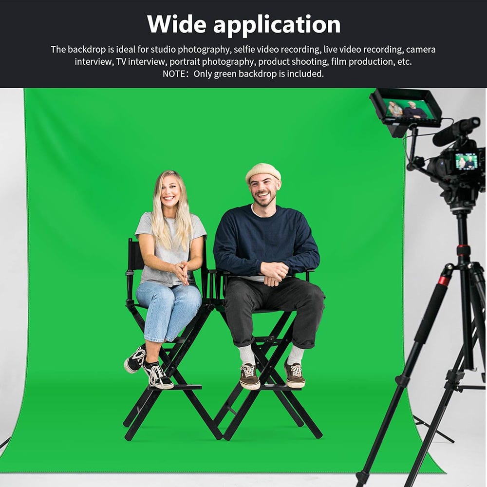 NEEWER Studio Backdrop Green - 1.8x2.8m