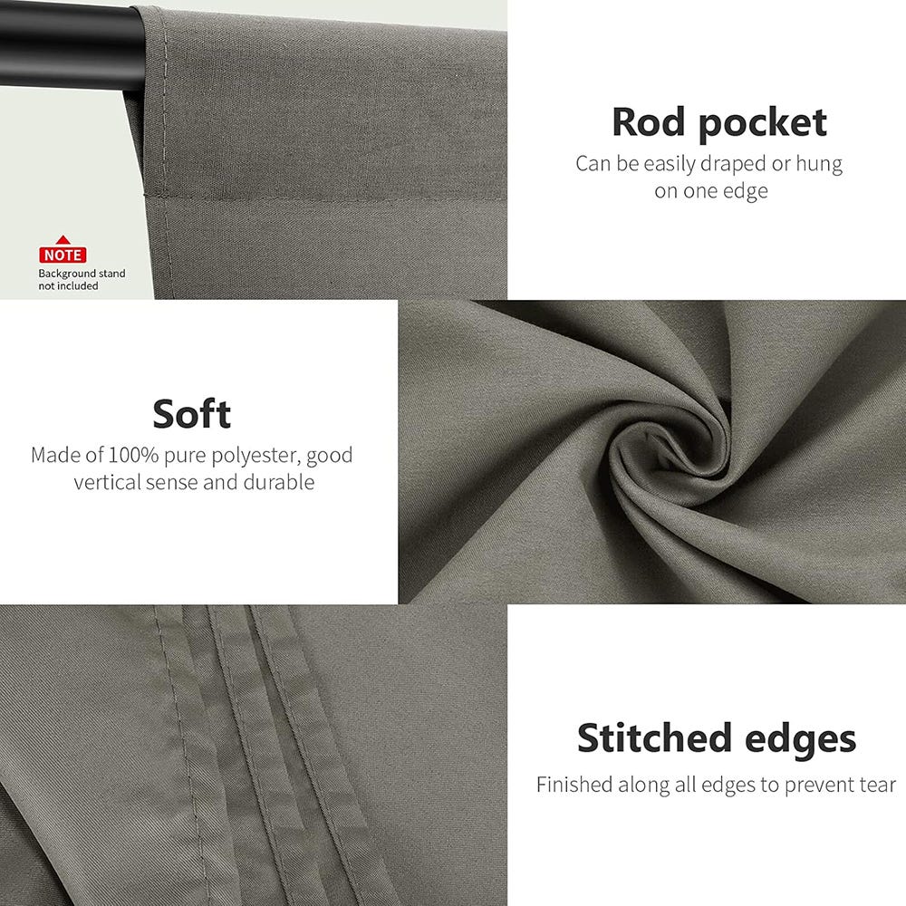NEEWER Studio Backdrop Grey - 1.8x2.8m