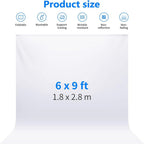 NEEWER Studio Backdrop White - 1.8x2.8m