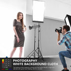 NEEWER Studio Backdrop White - 1.8x2.8m