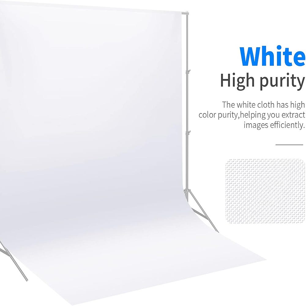 NEEWER Studio Backdrop White - 1.8x2.8m