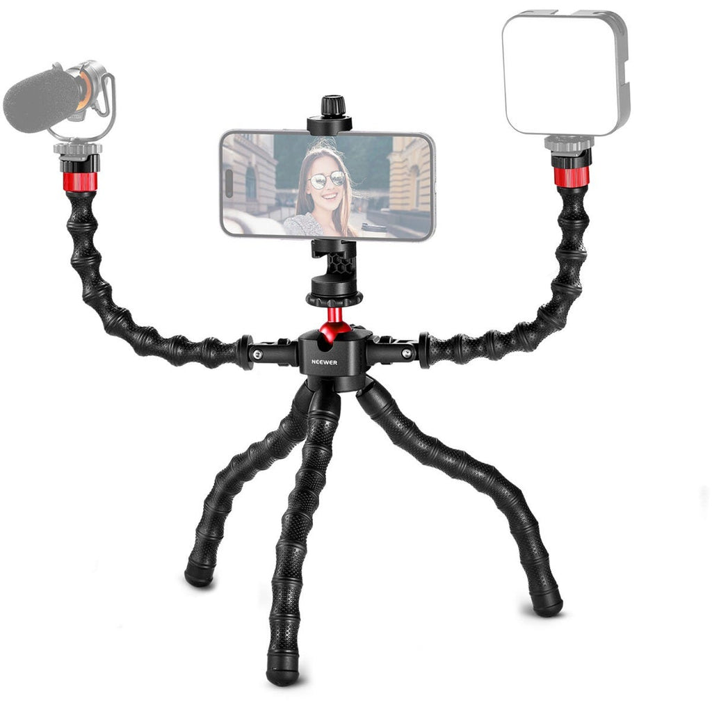 NEEWER T91 Flexible Tripod with 2 Magic Arms