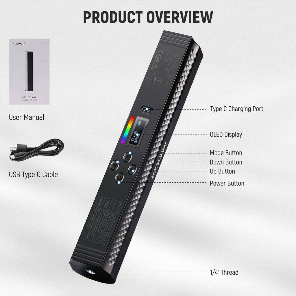 NEEWER TL20C RGB LED Light Wand