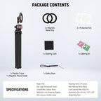 NEEWER TP33 Magnetic Flexible Tripod with Ball Head and Magnetic Phone Holder