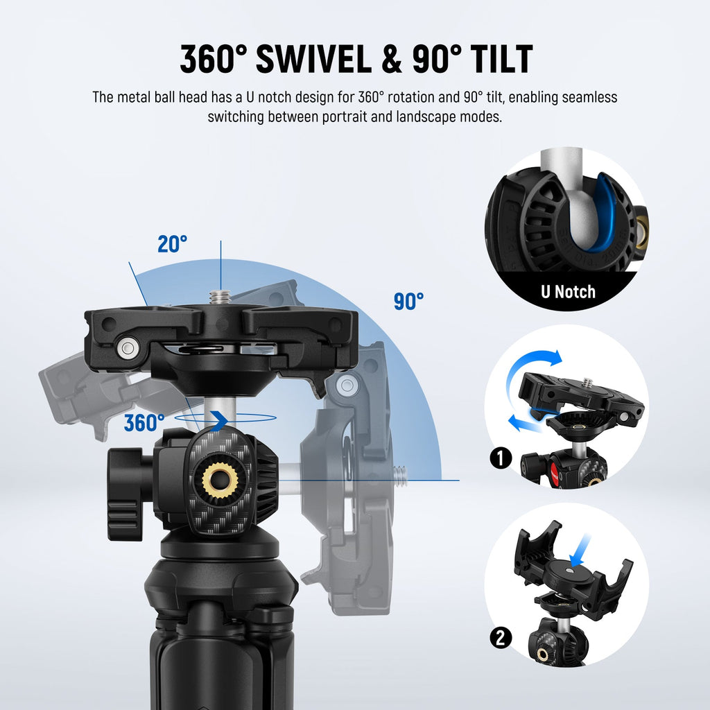 NEEWER TP35 Flexible Tripod with Ball Head and Remote