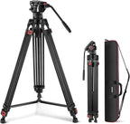 NEEWER TP74 187cm Pro Video Tripod with Fluid Head