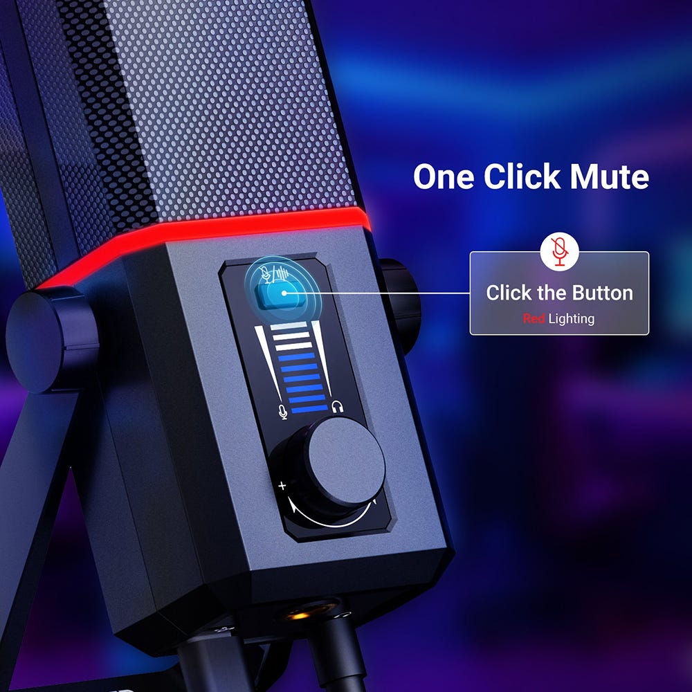 NEEWER UM02 RGB USB-C Microphone for Gaming