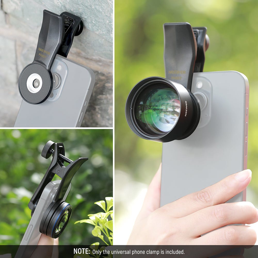 NEEWER Universal Phone Clamp with 17mm Thread