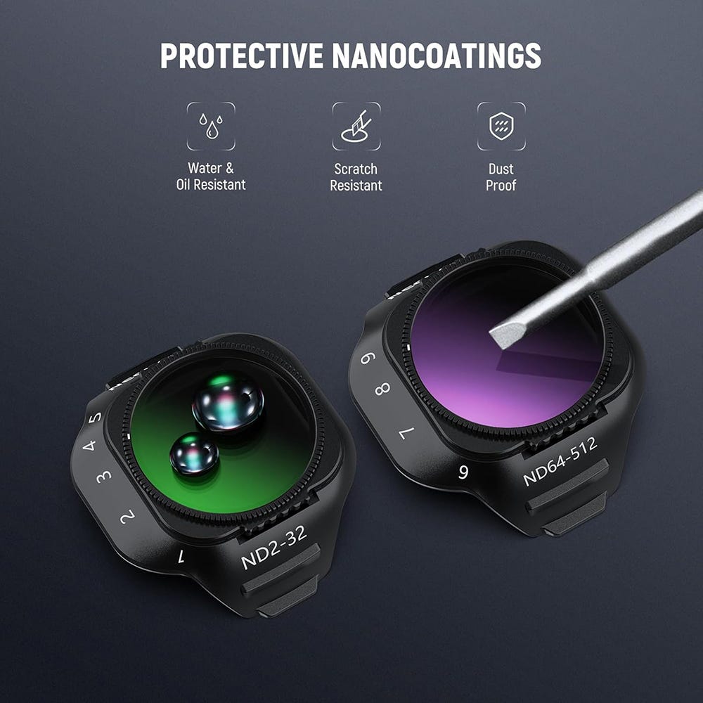 NEEWER Variable ND Filter for DJI Mini 5 Pro - 2 Pack