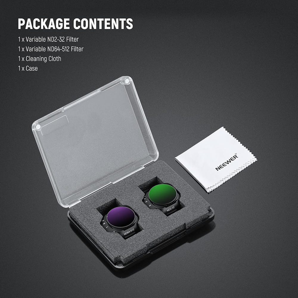 NEEWER Variable ND Filter for DJI Mini 5 Pro - 2 Pack