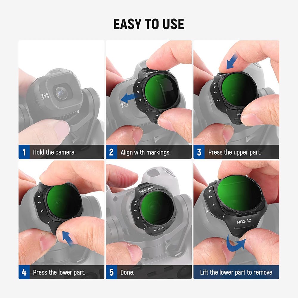 NEEWER Variable ND Filter for DJI Mini 5 Pro