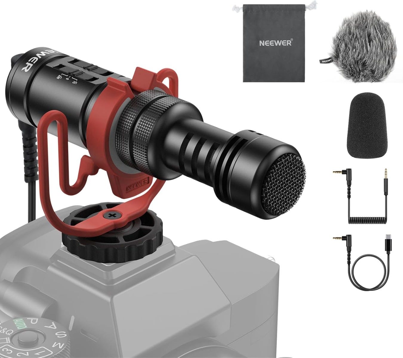 NEEWER VM11 Mini Supercardioid Microphone with TRRS Cable