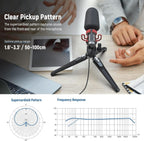 NEEWER VM11 Mini Supercardioid Microphone with TRRS Cable