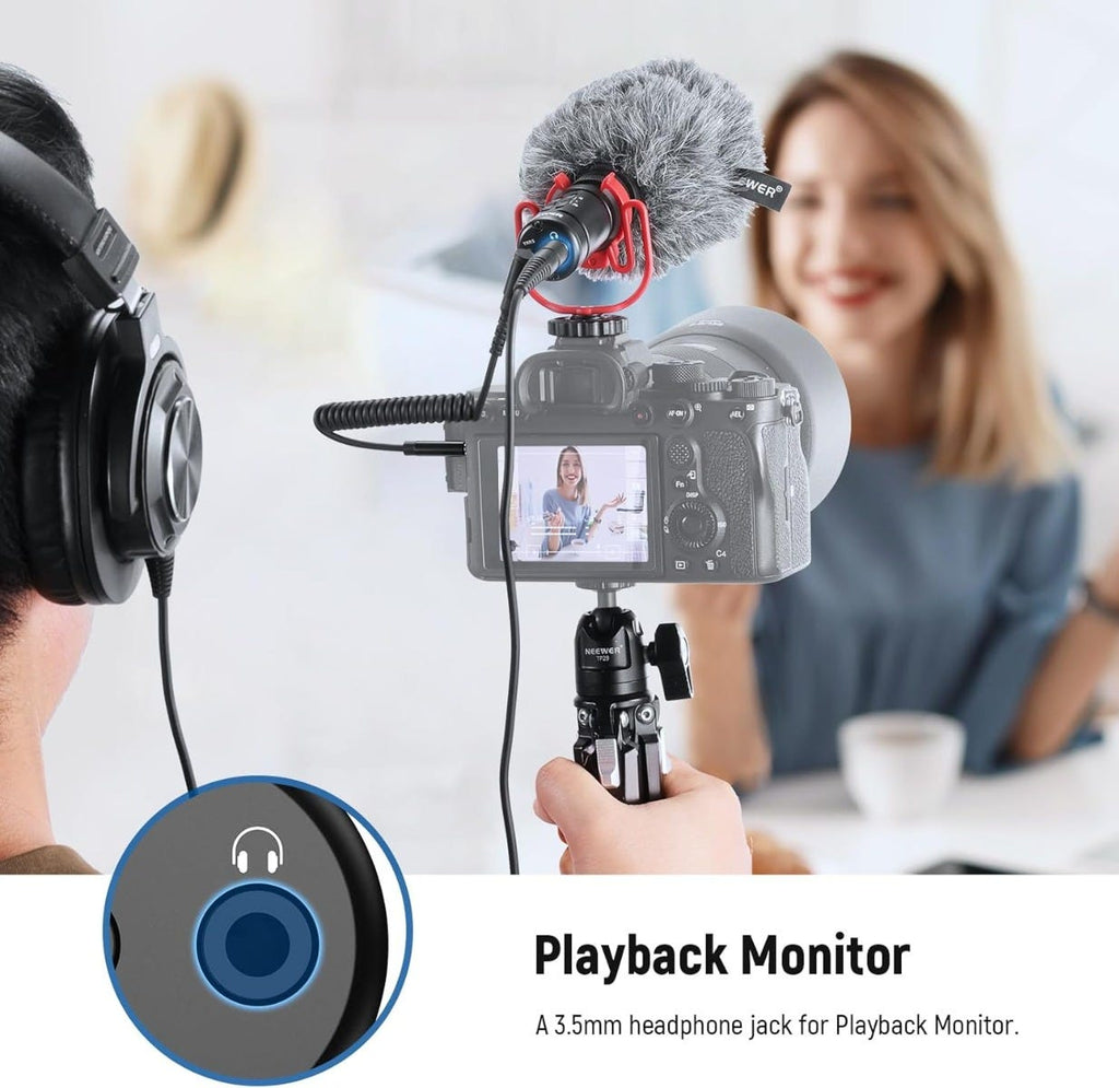 NEEWER VM11 Mini Supercardioid Microphone with TRRS Cable