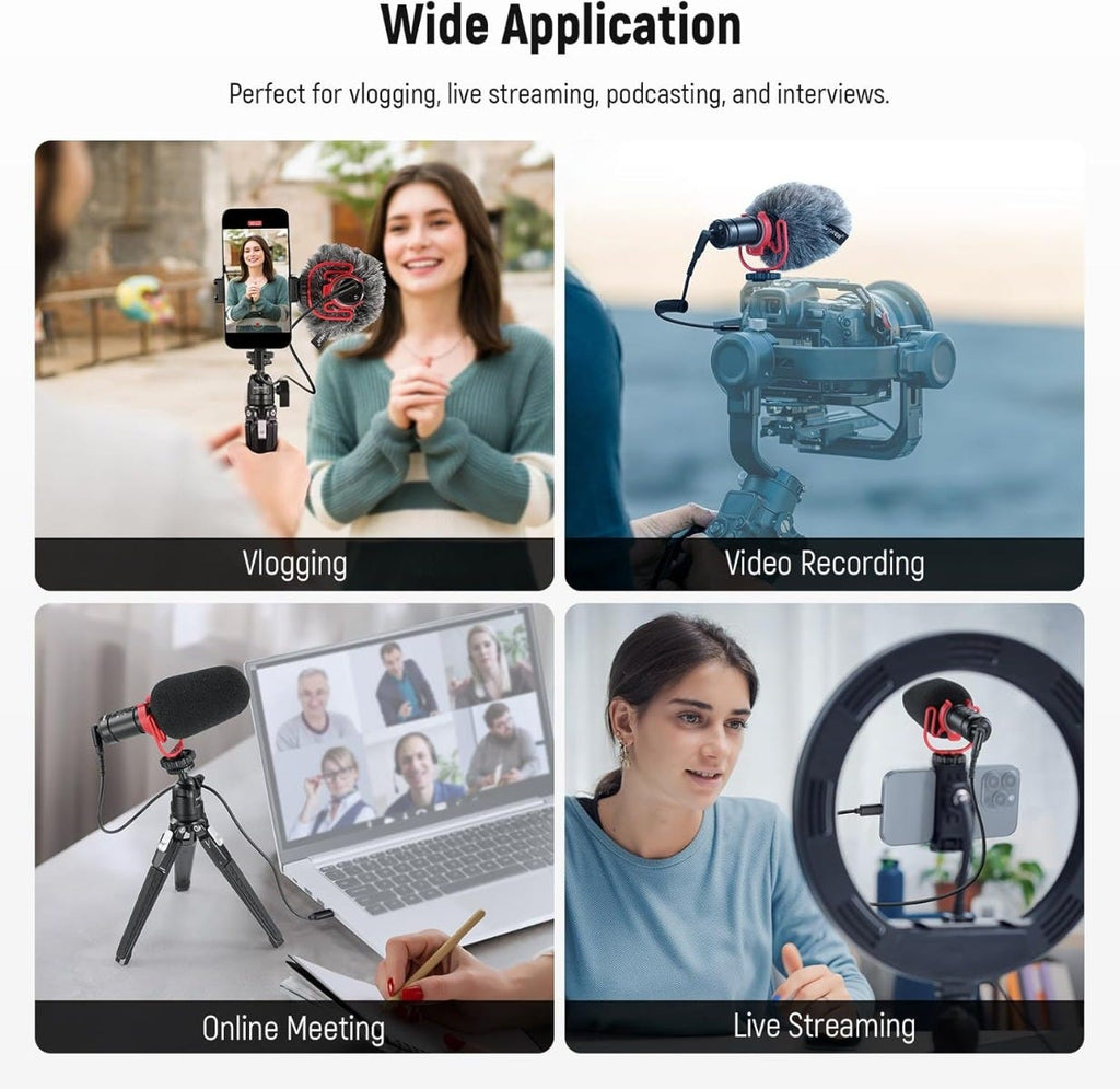 NEEWER VM11 Mini Supercardioid Microphone with TRRS Cable