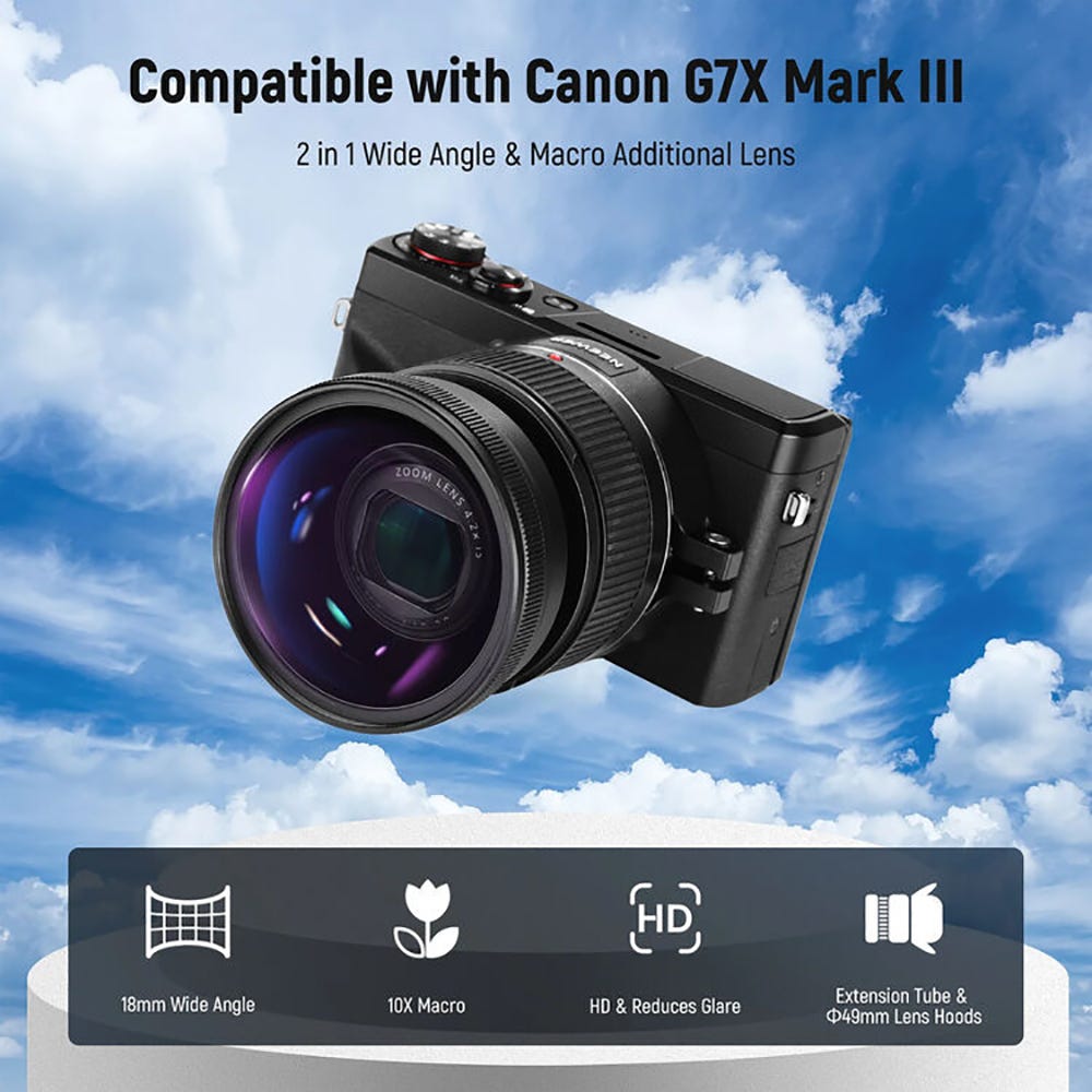 NEEWER Wide Angle Lens for Canon G7X III
