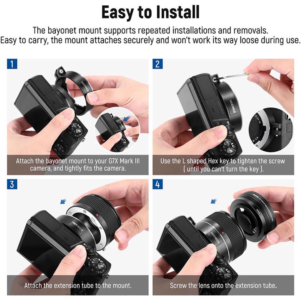 NEEWER Wide Angle Lens for Canon G7X III