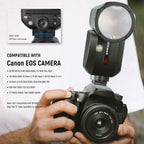 NEEWER Z2-C TTL Round Head Flash Speedlite with Lithium Battery - Canon