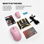 Fantech TANTO S Tri-Mode 8K Wireless Gaming Mouse with RGB Charging Dock (Pink)