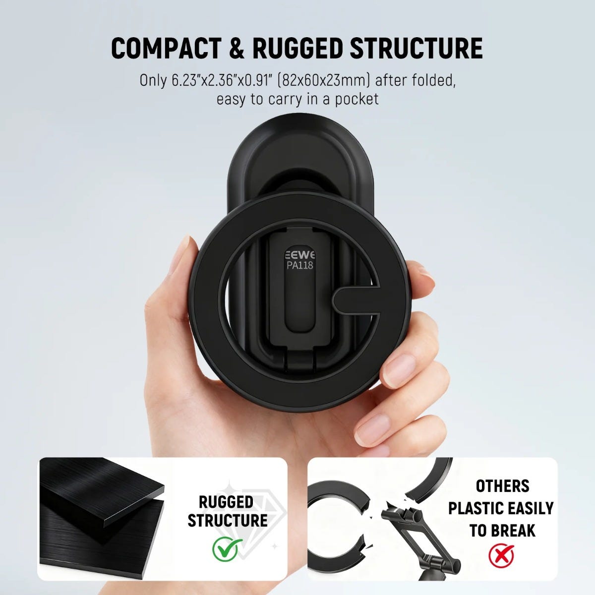 NEEWER PA-118 Magnetic Phone Holder for Car