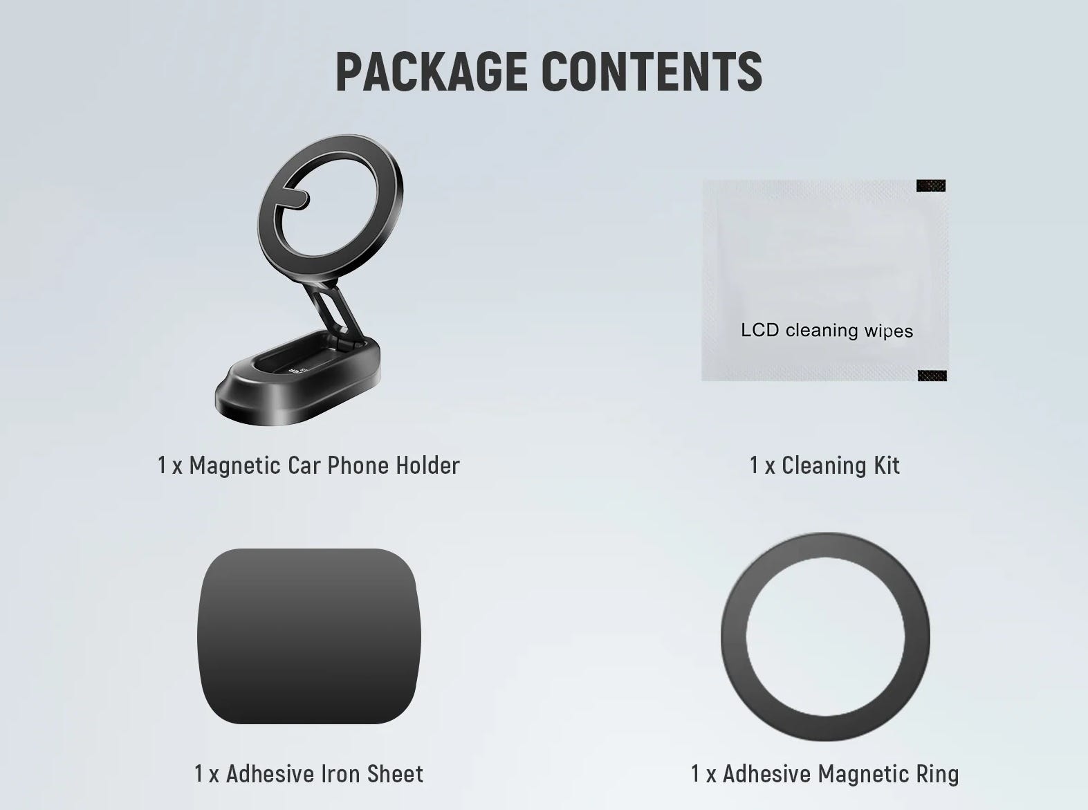 NEEWER PA-118 Magnetic Phone Holder for Car