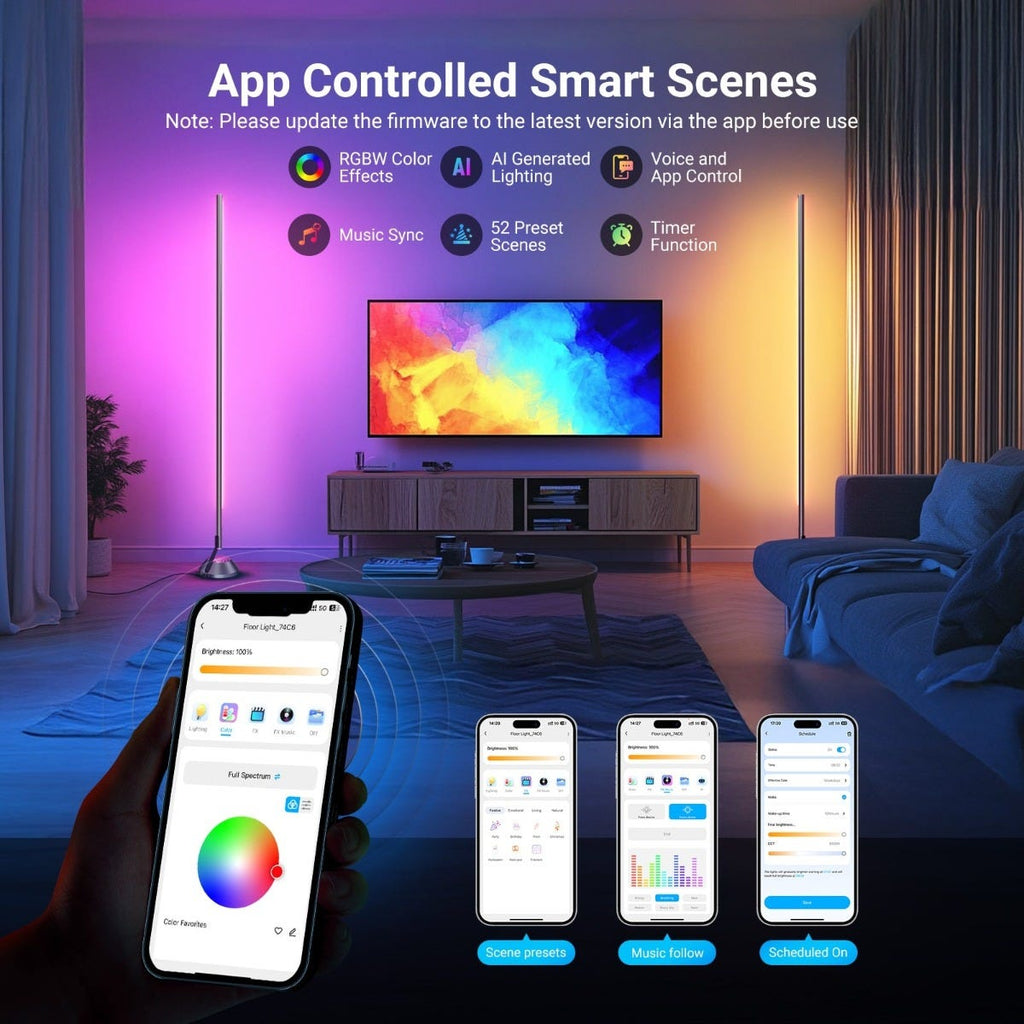 NEEWER NF01 Smart LED Floor Lamp with Voice Control